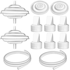 Breast Pump Parts for Spectra, Replace Duckbill Valves Tubes Backflow Protect...
