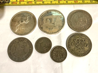LOTTO LAVORO 7 MONETE ARGENTO SUDAFRICA 1 RAND 1966 GERMANIA 10 MARCHI 1993 F & 5 1935