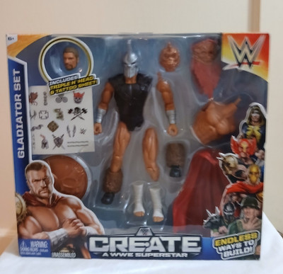 Mattel Create A WWE Superstar TRIPLE H Action Figure Gladiator Set Wrestling