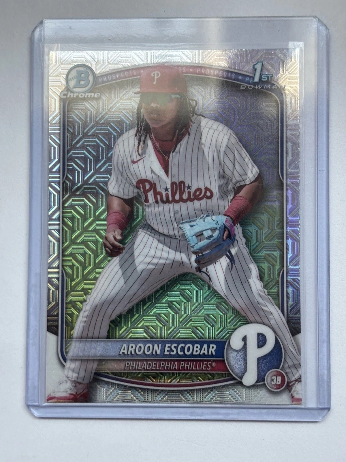 2025 Bowman - Chrome Prospects Aroon Escobar #BCP-65 Mojo Refractor (RC)