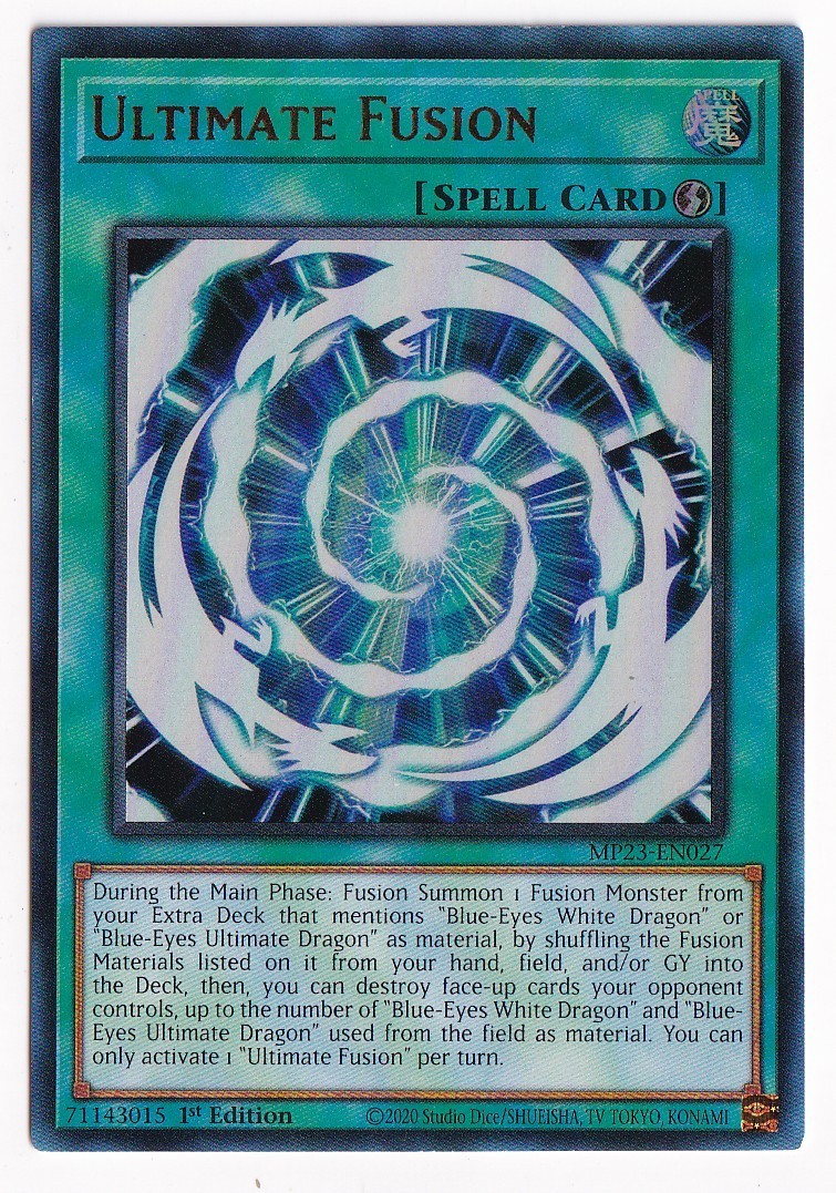 Ultimate Fusion MP23-EN027 25th Anniv Tin Dueling Heroes Mega Pack 1st Ed