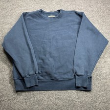 Champion Premium Reverse Weave Sweatshirt Mens XL Blue Pullover Heavyweight