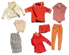 Lot 1960's Vintage Barbie Clothes: 967 Picnic 963 Resort, 70's Clone Jacket etc