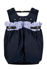 WEEGO Twin Baby Front Carrier Sling Cotton Blue Gingham Pepita Newborn EUC