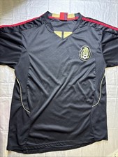Mexico National Soccer Jersey Men’s Large Black Football 