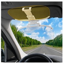 Auto Sonnenblende 2 in 1 für Tag und Nacht, Clip-On, UV-Schutz