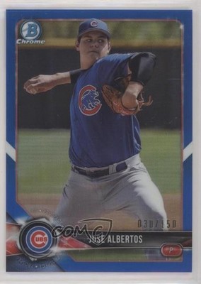 2018 Bowman Chrome Prospects Blue Refractor 30/150 Jose Albertos #BCP229 6u5