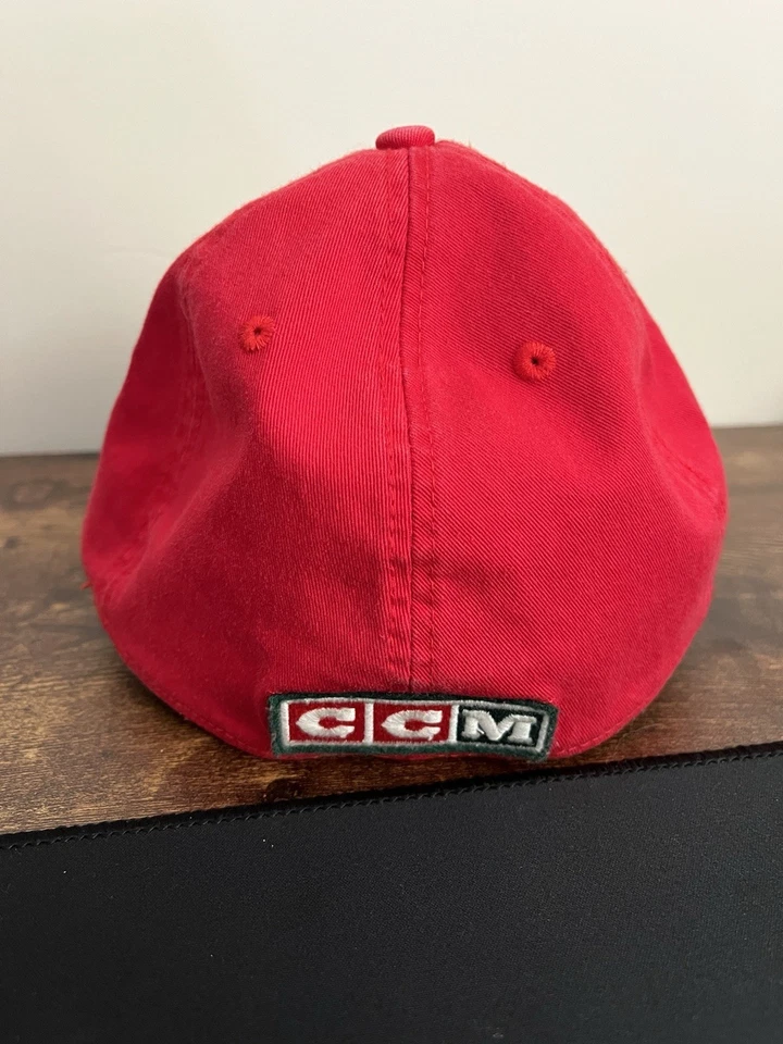 Gorra New Jersey Devils CCM roja/verde, flexible, tallas L/XL NUEVA CON ETIQUETAS Foto 4 de 4