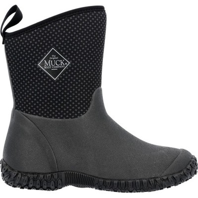 Muck Black Muckster II Flats - Waterproof Slip-On Shoes WMB001 | Durable