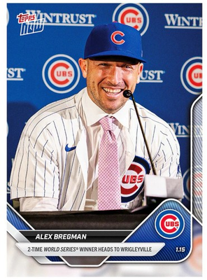 #ad Alex Bregman Signs 5 Years With Cubs 2025 MLB Topps NOW Card OS 14 Presale $6.87