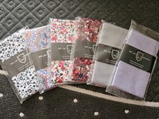 6 Pk Black Brown 1826 Pre-folded Pocket Squares NWT