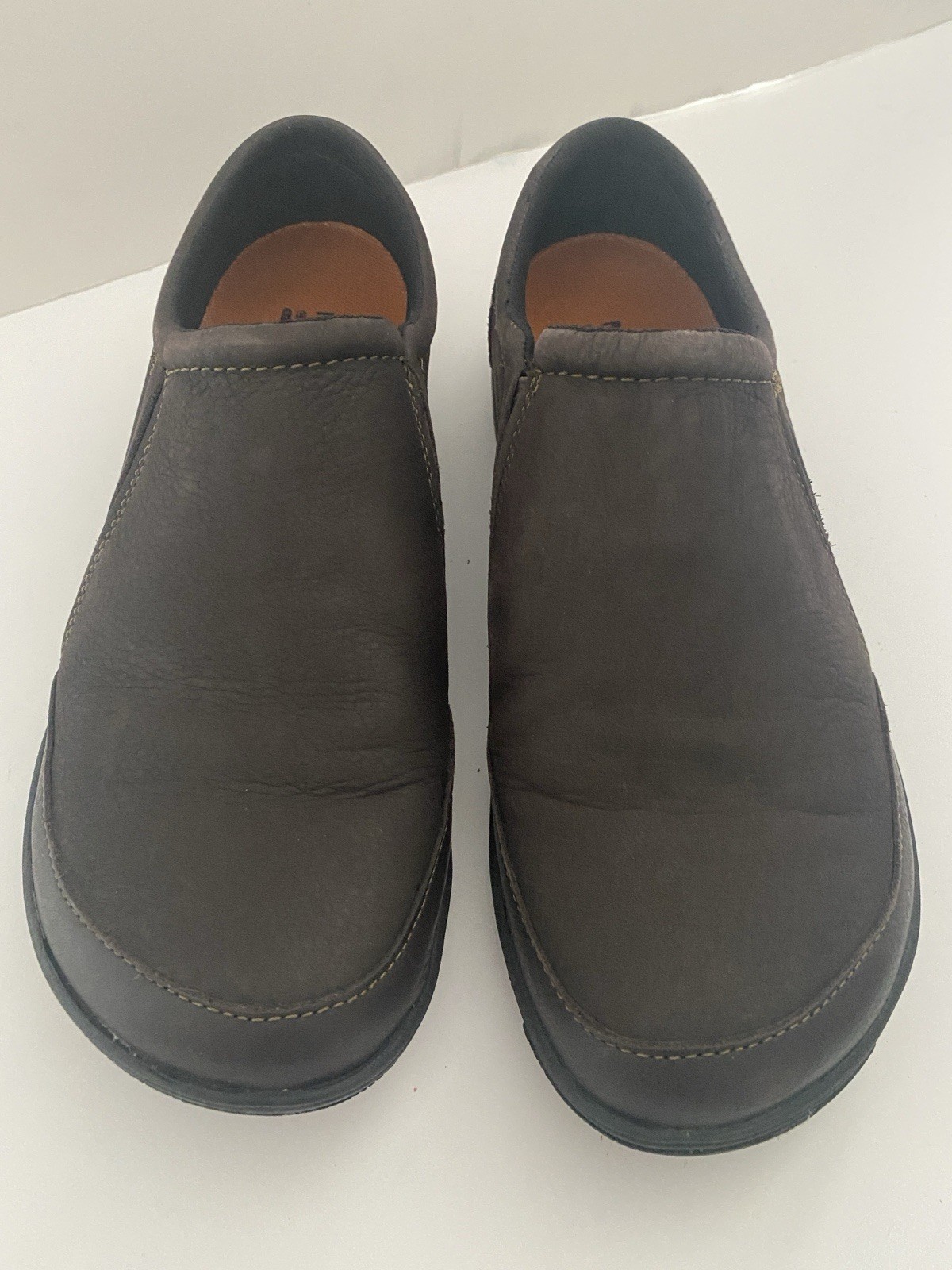 Zoccolo slip on Merrell donna Dassie Stitch espresso pelle marrone taglia 8 5 M