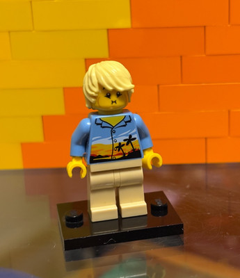 Lego City Plane Passenger Minifigure Hawaiian Shirt cty1184