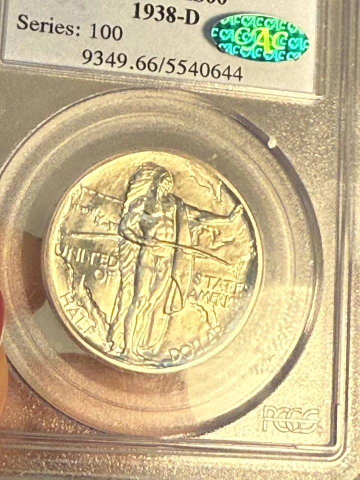 1938 D Classic Commemorative Oregon Trail Memorial PCGS MS-66 Oregon - Image 3 of 4