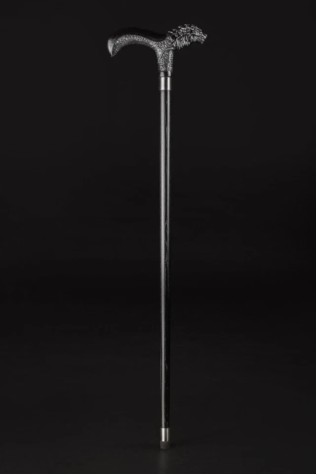 Bastón de madera tallado a mano dragón para hombres mujeres bastón todos los días nosotros para caminar Foto 2 de 4