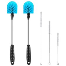 5 Pack Bottle Cleaning Brush Set, Stainless Steel Scrub Cleaner Brush with 14...
