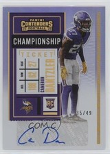 2020 Contenders Rookie Championship Ticket 35/49 Cameron Dantzler #179 Auto a8r