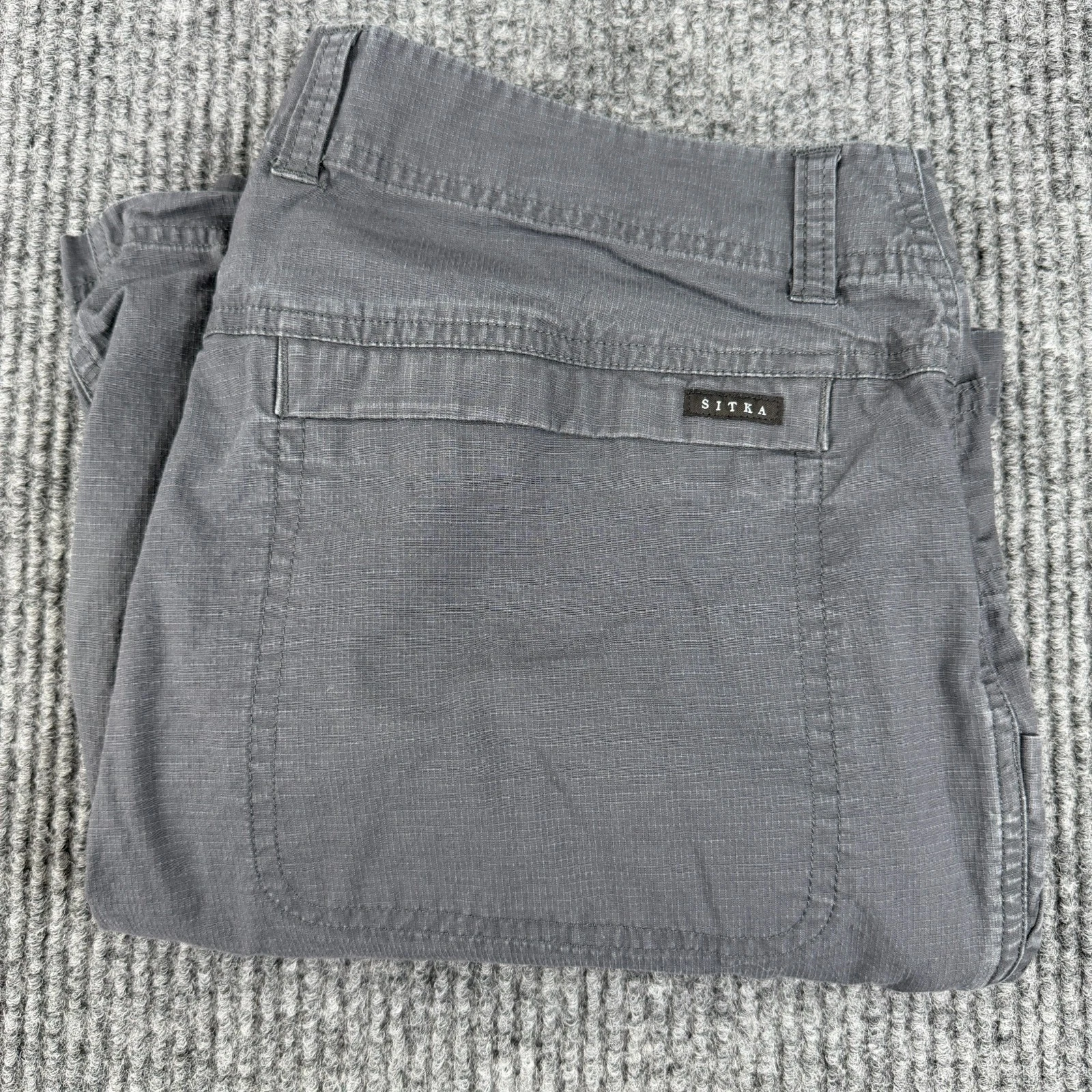 Sitka Shorts Men's 32 9" Inseam Gray Outdoors Hiking Hunting Canvas Style 600253