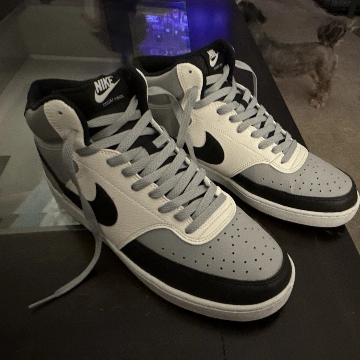 Nike Court Vision Next Nature Mid Light Smoke Grey Sail for Sale