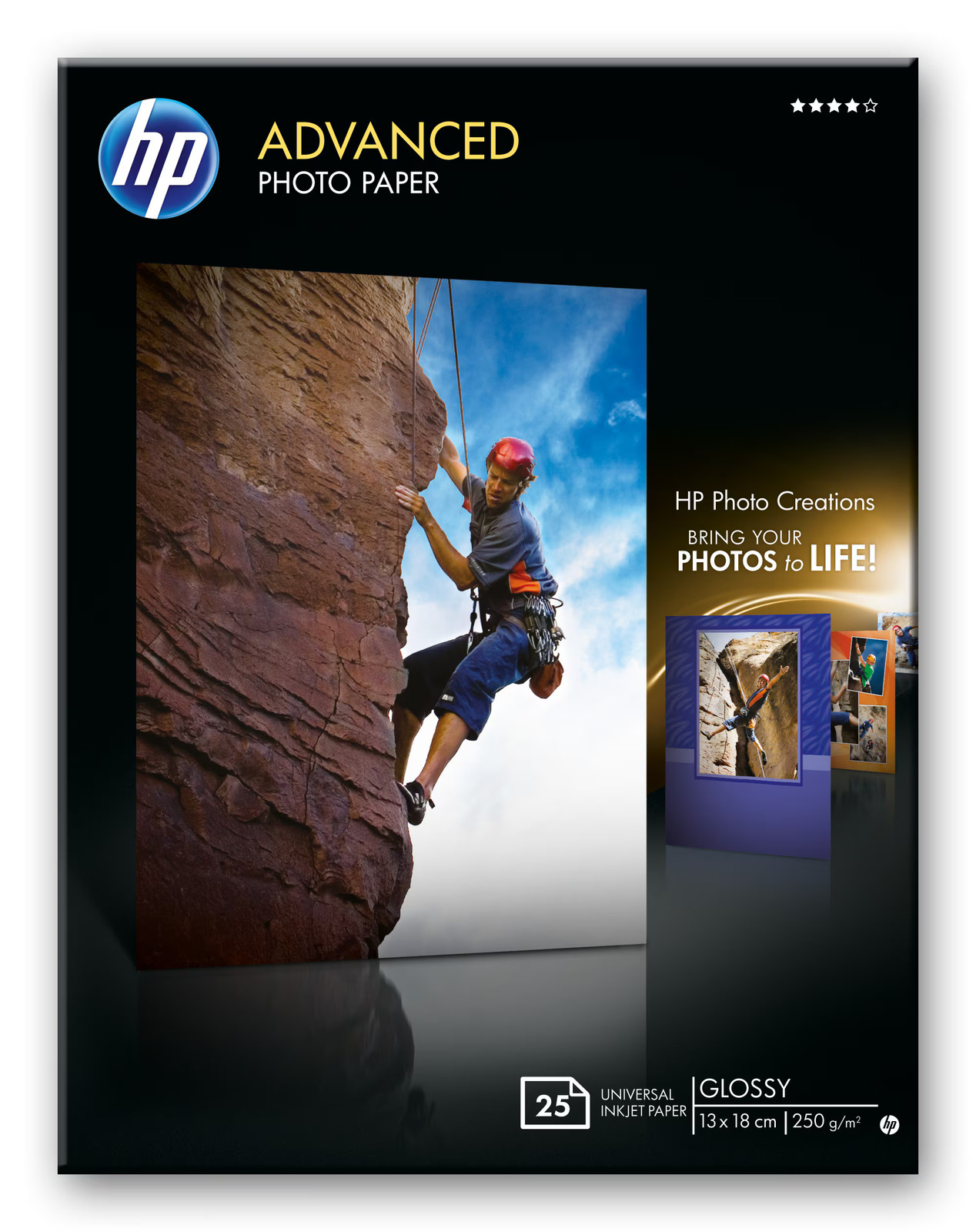 HP Q8696A Advanced Fotopapier hochglnzend 25 Blatt 13 x 18 cm 250 gqm 2790₽