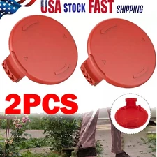 2x Red Grass Eater Spool Cap Cover For Hyper Tough Trimmer HT19-401-003-06 USA