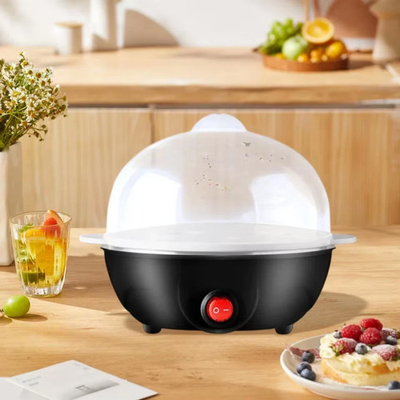 #ad Black Electric Egg Boiler Cooker Automatic Rapid Egg Steamer 7 Egg Capacity $22.00