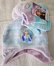 Disney Frozen Girls Winter Hat and Mitten Set, Age 2-4 Elsa