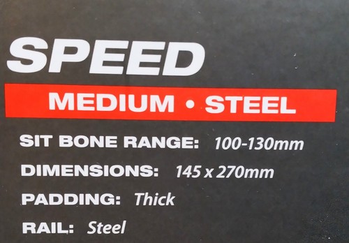WTB Speed Steel Rail Bike Saddle 145 x 270 mm Medium Width Color: Black - Picture 9 of 10