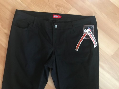 New with Tags Dickies Girl Black Stretch Pants in Size 18 - Picture 3 of 9