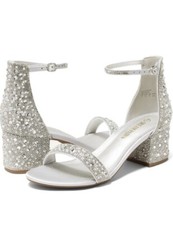 Dream Pairs Women's Shoes   Rhinestone Heel Sandal     Size 8 Silver   