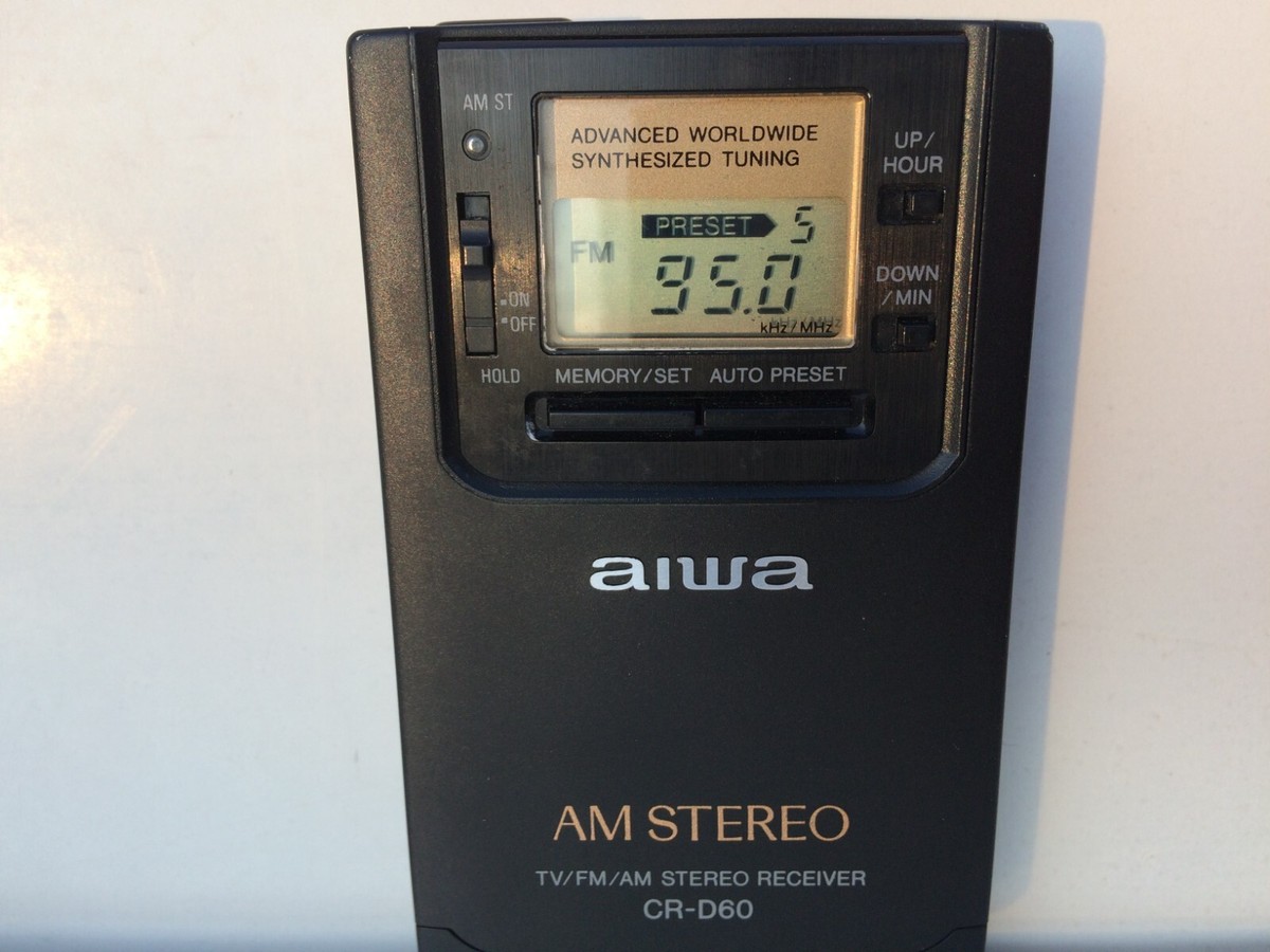 Aiwa CR-D60 Radio Receiver FM/AM Stereo/TV Advanced Worldwide