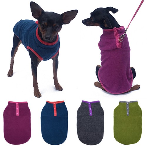 Pet Clothes Small Dog Sweater Chihuahua Fleece Jacket Lightweight T Shirt Coat♧ - Picture 1 of 24