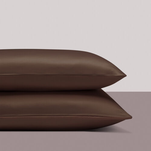 2 PCS Ultra Soft Satin Pillowcase with Zipper Closure Silky Cooling Pillow Cover - Picture 60 of 147
