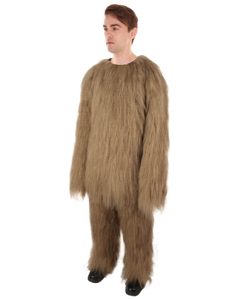 HPO Adult Unisex Sloth Cozy Furry Bodysuit Mascot with Mask for Halloween - Image 3 of 4