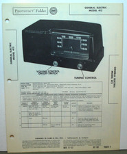 SAMS PHOTOFACT FOLDER 189-9 GENERAL ELECTRIC RADIO MODEL 412