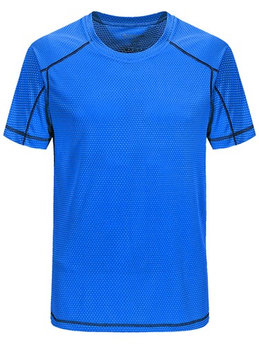 US Mens Quick Dry Muscle Tops Short Sleeve Workout T-Shirt Rash Guard Swim Shirt - Picture 25 of 58