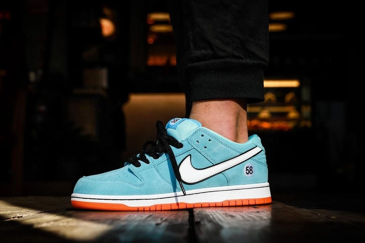 NIKE SB DUNK LOW PRO CLUB 58 TOUR EAST GULF RACING BLUE BQ6817-401 US 11