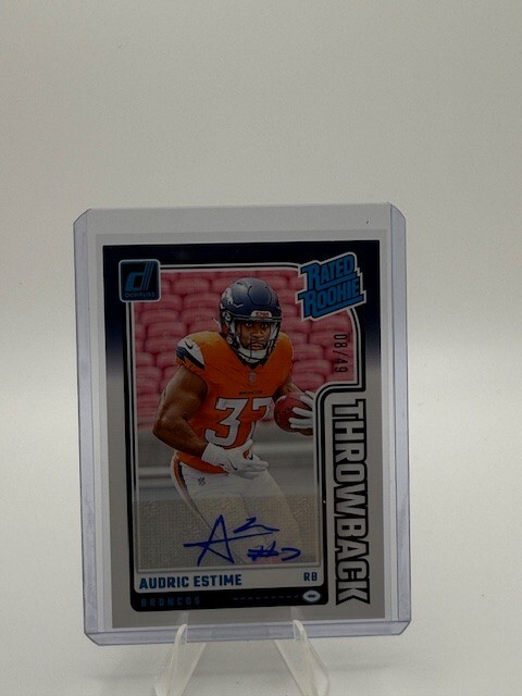 2024 Donruss Throwback Rated Rookies AUTO Audric Estime RC /49