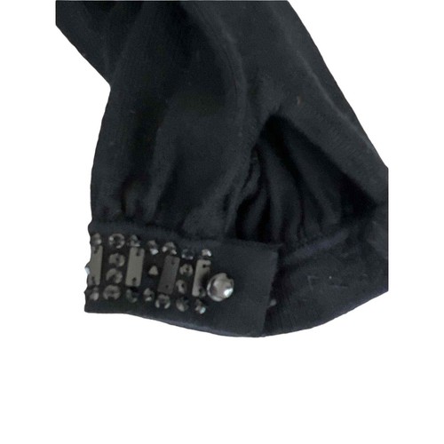 Maglione MICHAEL Michael Kors nero manica lunga impreziosito donna taglia media - Foto 3 di 6