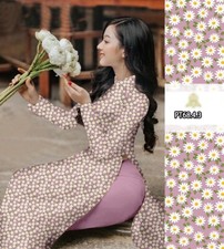 Vietnamese Traditional Ao Dai - Long Dress with Matching Pants PT68-4-3