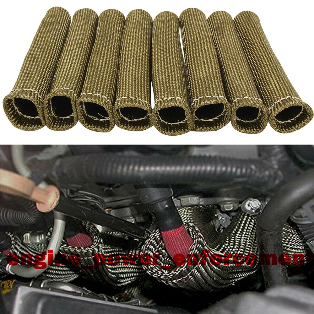 2500° Titanium Spark Plug Wire Sleeve Boot Heat Shield Protector For LS1/LS2/LS4  | eBay