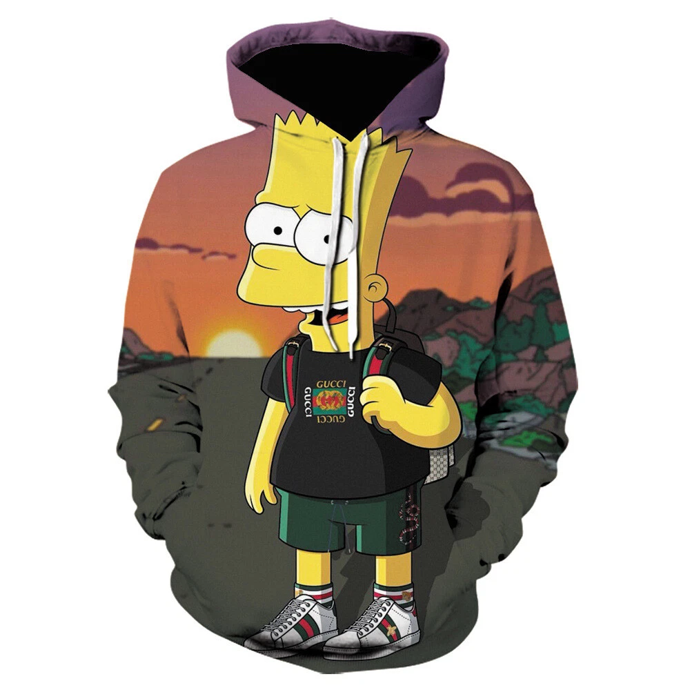 Cosplay The Simpsons Maggie Marge 3D Hoodies Homer Bart Sweatshirts Jacket Coats