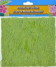 FISHING NET Green Beach Luau Pool Nautical Tropical Party Decoration 6ft. x 8ft.