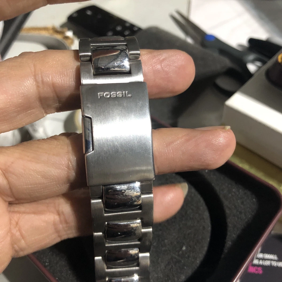 Fossil Arkitekt Men s Stainless Steel Watch FS 4009 New In Box eBay