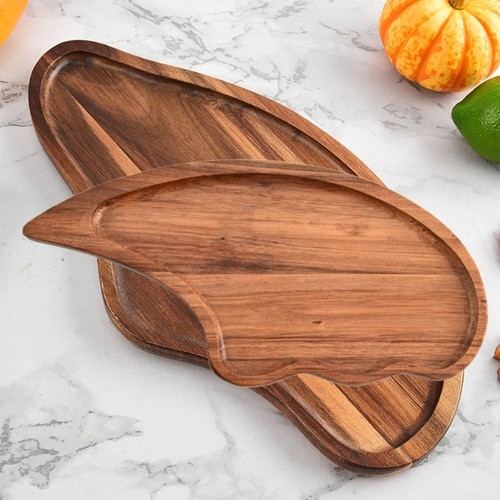 Unique Japanese Solid Wood Plate High-value Snack Plate Wooden Tray Dessert - Picture 5 of 11