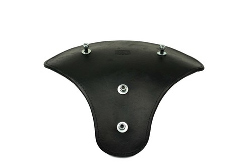 Asiento de motocicleta solo con resorte de tractor de cuero negro de Rich Phillips cuero EE. UU. - Imagen 9 de 9