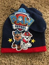 Winter Hat Gloves SET Cap Mittens Toddler Paw Patrol New