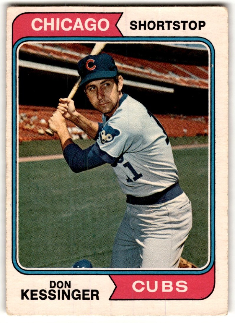 1974 O-Pee-Chee Don Kessinger #38 CREASED Chicago Cubs