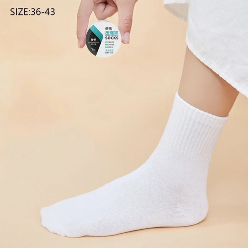 Portable Disposable Compression Socks Cotton Disposable No-wash Socks - Picture 2 of 16