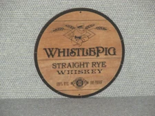 Rustic Style WHISTLEPIG Whistle Pig Rye Whiskey Wall Sign Wall Art Sign